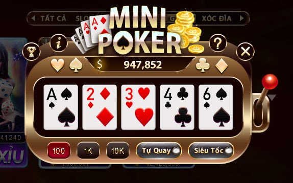 Mini Poker tại Zowin dễ trúng